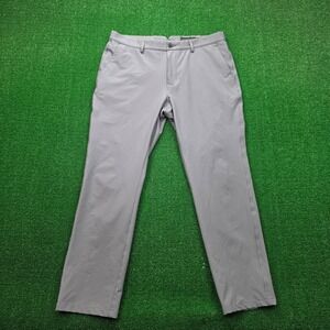 Dunning Golf Pants Mens 36x30 Charcoal Grey Stretch Performance Trousers